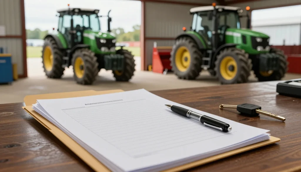 Quels papiers pour la vente d'un tracteur ?