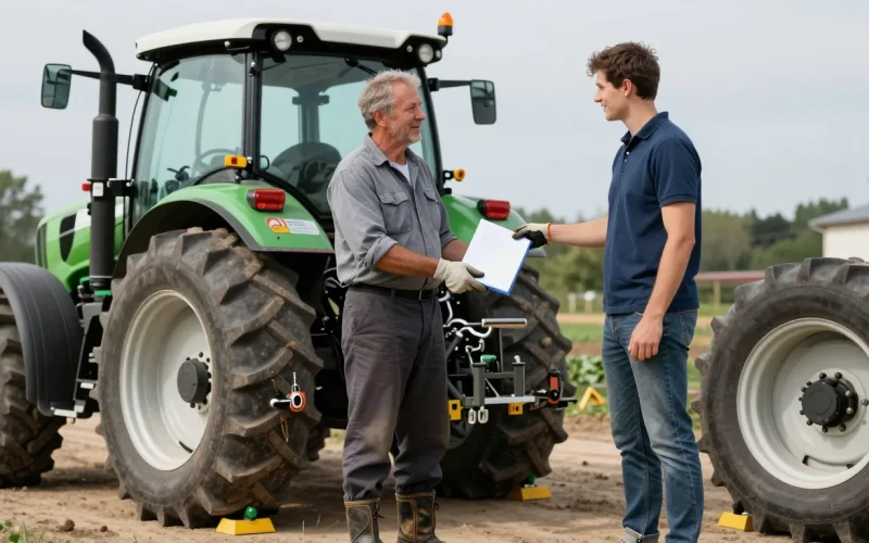 Vente d’un tracteur agricole : démarches et documents à fournir