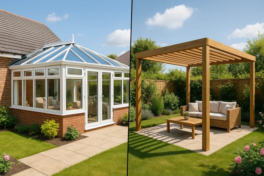 Les différences entre une véranda et une pergola