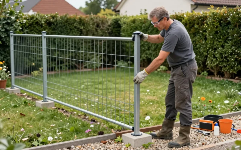 Clôture rigide de jardin : comment l’installer ?